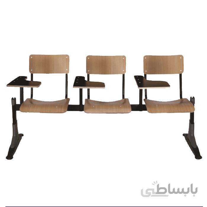 صندلی دانشجویی MDF سه نفره شیدکو