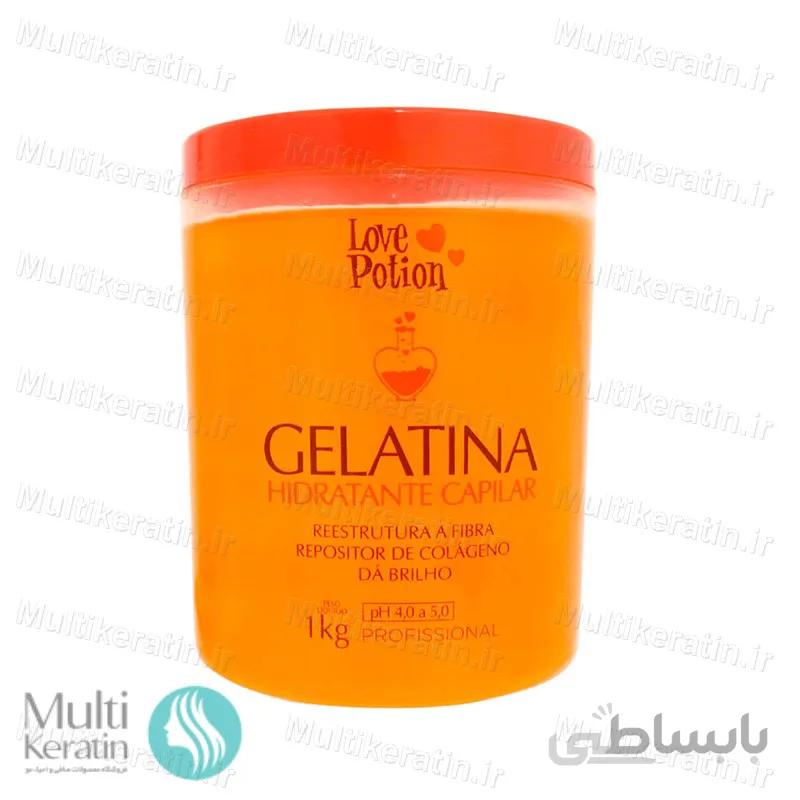 ژلاتین مو لاوپوشن نارنجی ا Orange hair gelatin Love Potion