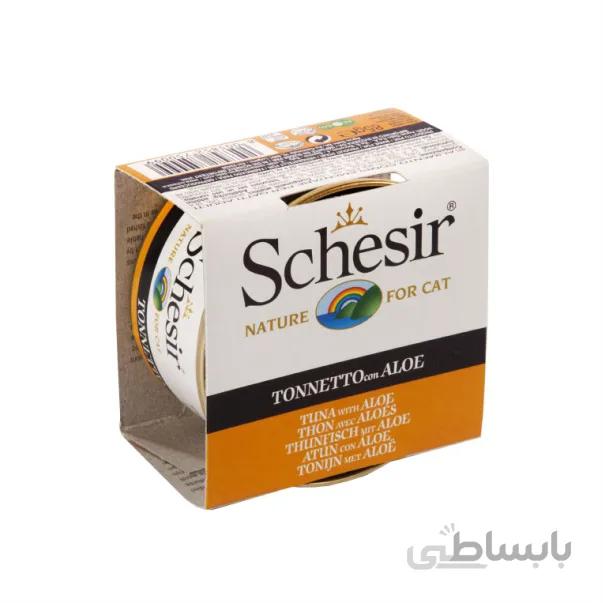 کنسرو گربه ماهی تن و آلوورا 85 گرمی شسیر – Schesir Tuna With Aloe