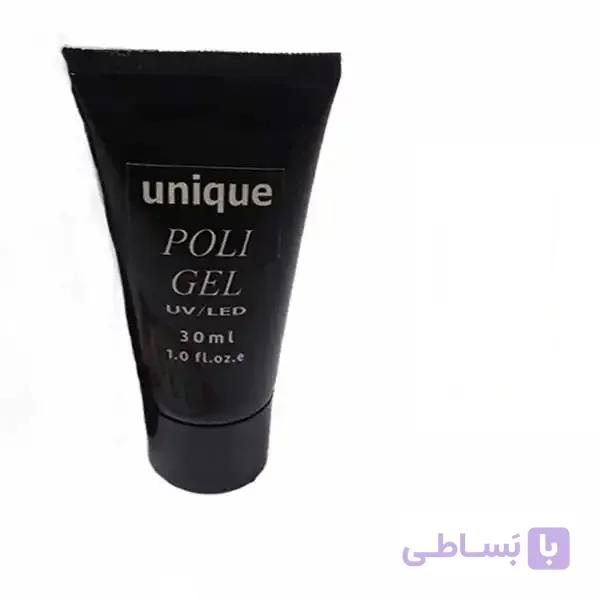 پلی ژل بی رنگ کاشت ناخن Unique وزن ۳۰ گرم کد ۰۱