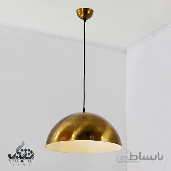 لوستر آویز تک شعله مدرن کلاهی آنتیک کد 736 SHJ