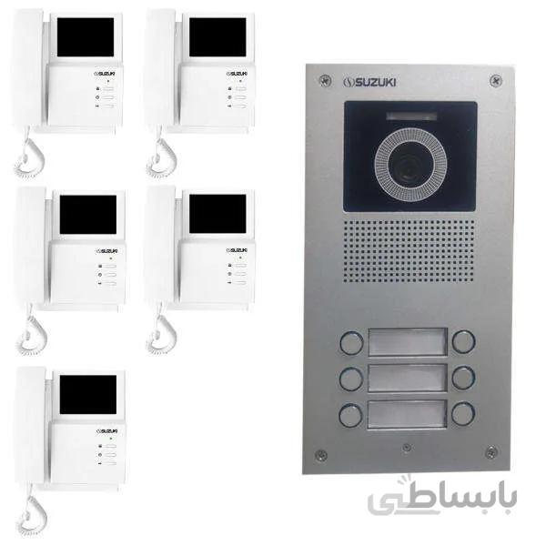 آیفون تصویری سوزوکی مدل 413i-5v-c مجموعه 6 عددی