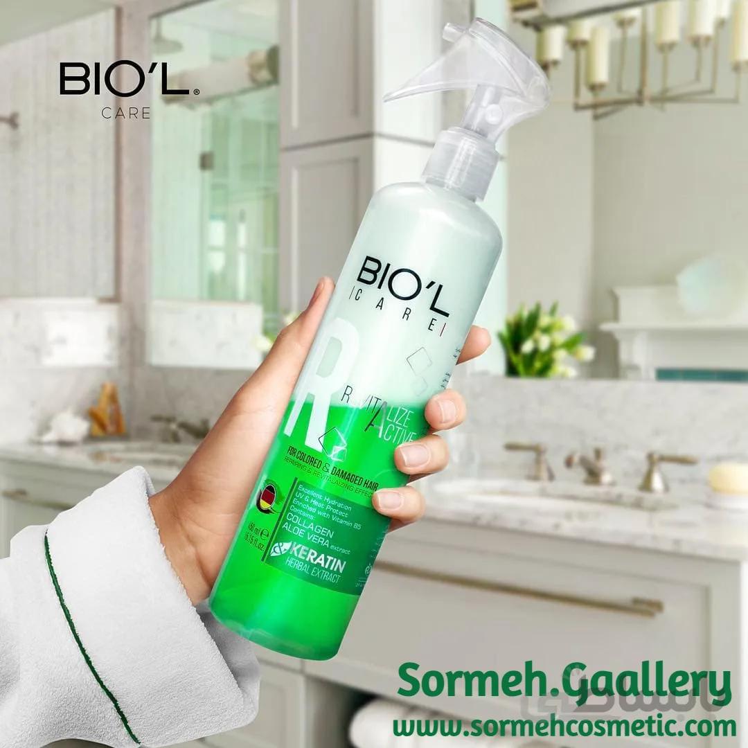اسپری دو فاز مو رواتالایز اکتیو بیول biol ا برند :