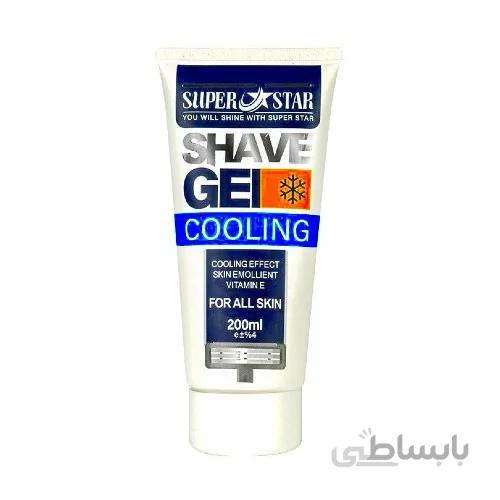 ژل اصلاح خنک کننده سوپر استار 200میل