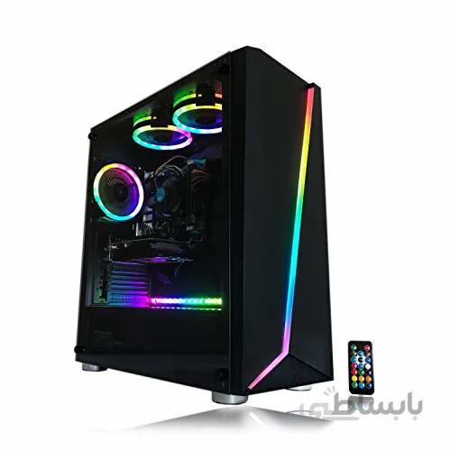 رایانه های شخصی Gaming PC Intel i5 3.10GHz، 8 GB Ram، 1TB Hard Drive، Windows 10 pro، WiFi Ready، Video Card Nvidia GTX 650 1GB، 3 RGB Fans with Remote