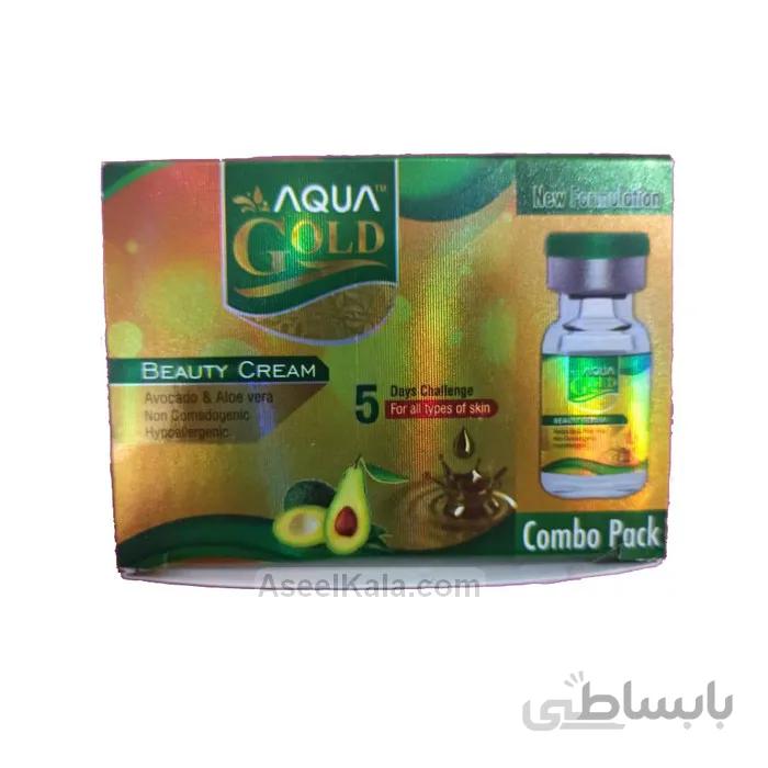 کرم و سرم صورت آکوا گلد Aqua Gold با عصاره آووکادو