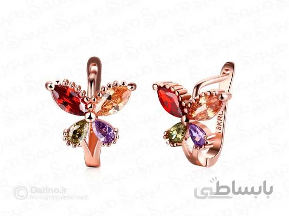 گوشواره زنانه نگین دار آلانا 13895