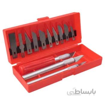 کاتر المپیا مدل OL17 مجموعه 3 عددی به همراه 10 عدد تیغ یدکی