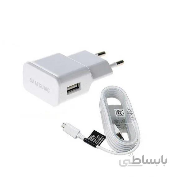 شارژر اصلى سامسونگ با كابل ١ و نیم مترى گوشى Samsung Galaxy J4 plus ا 2A Samsung Galaxy J4 plus travel charger adapter with 1.5m cable