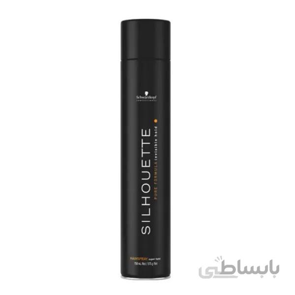 اسپری ححالت دهنده مو شوارتزکف مدل SILHOUETTE حجم 750 میل