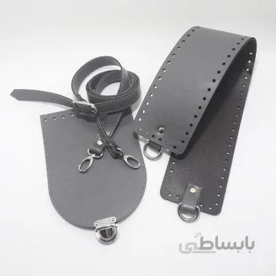 ست لوازم چرمی کیف گرد (انتخاب رنگ)