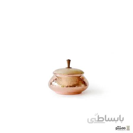 قندان مسی ساده مدل درپوش چوبی
Simple copper candy model wooden cap