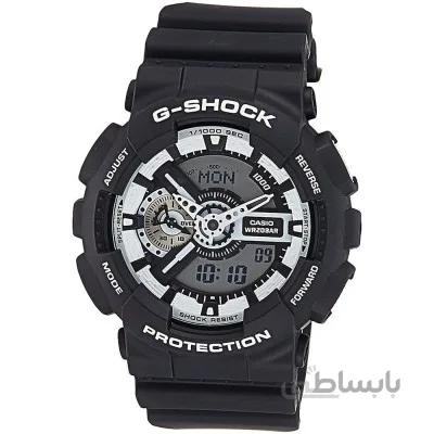 ساعت مچی عقربه ای مردانه کاسیو جی شاک Casio G Shock GA 110BW 1ADR