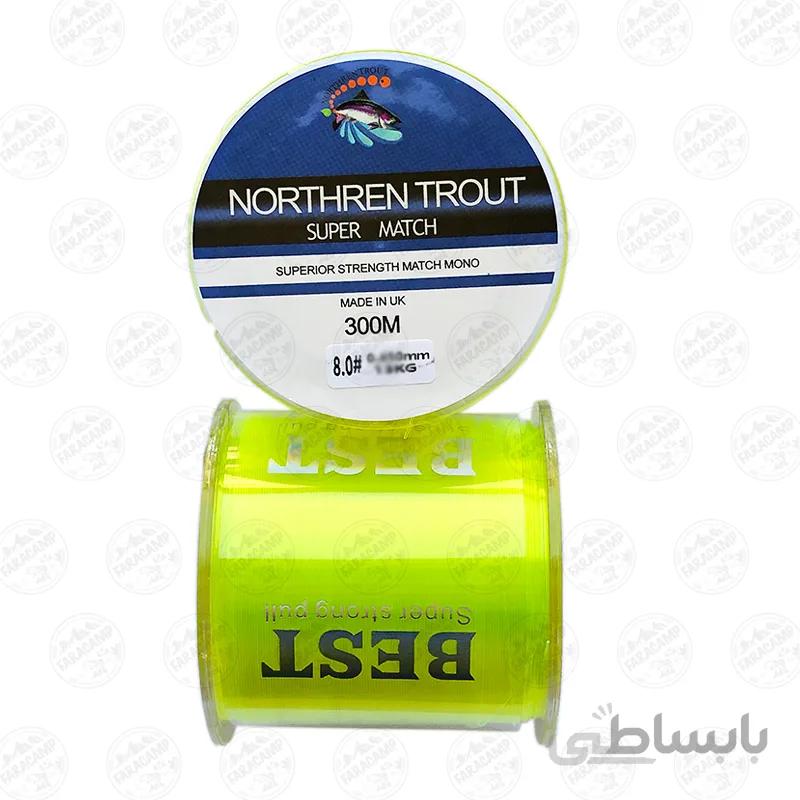 نخ ماهیگیری مونو Northren Trout سایز 0/45 300متری