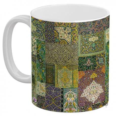 ماگ سرامیکی فرش چهل تیکه