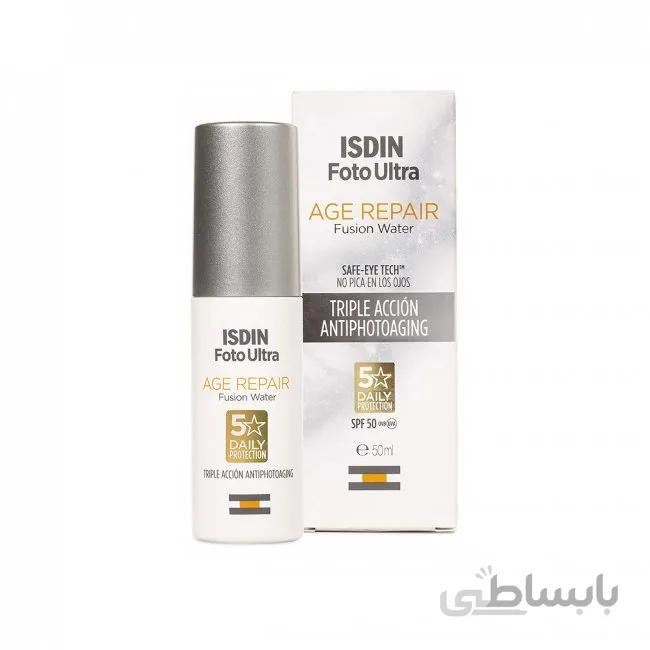 ضدآفتاب ضد چروک ایزدین ا Foto ultra ISDIN age repair fusion water