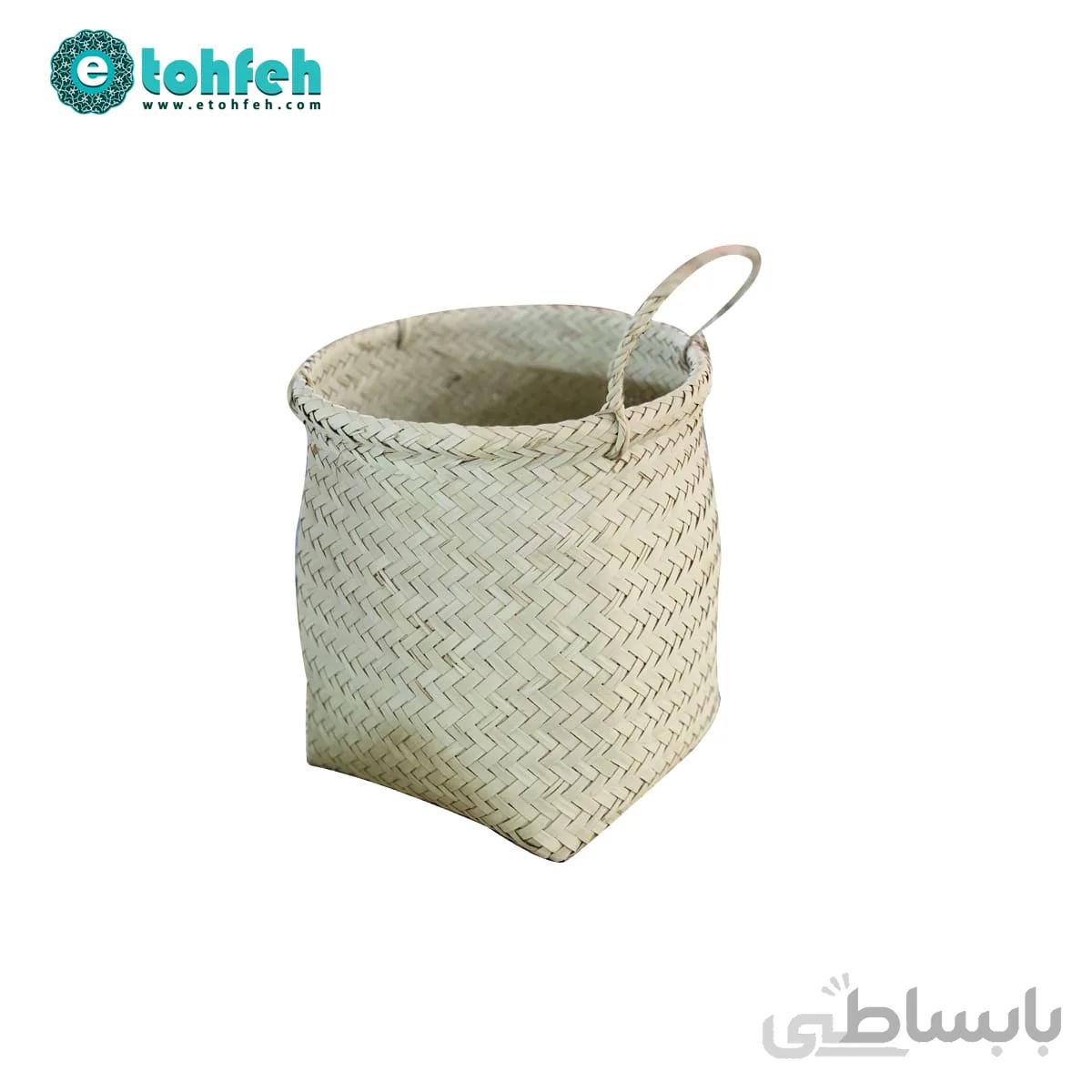 گلدان حصیری ساده