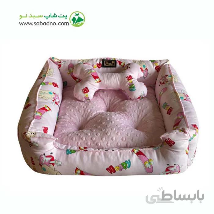 جای خواب سگ و گربه پرسا مدل باب اسفنجی