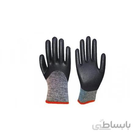 دستکش ایمنی نیتریل گیلان 3/4 دورو