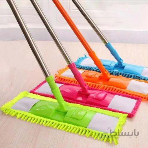 تی ماکارانی بهترین وسیله برای نظافت منزل به همراه دسته استیل تاشو و با کیفیت در 4 رنگ متنوع