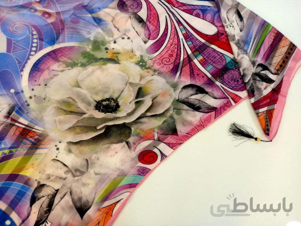 روسری طرح گل کد 148
