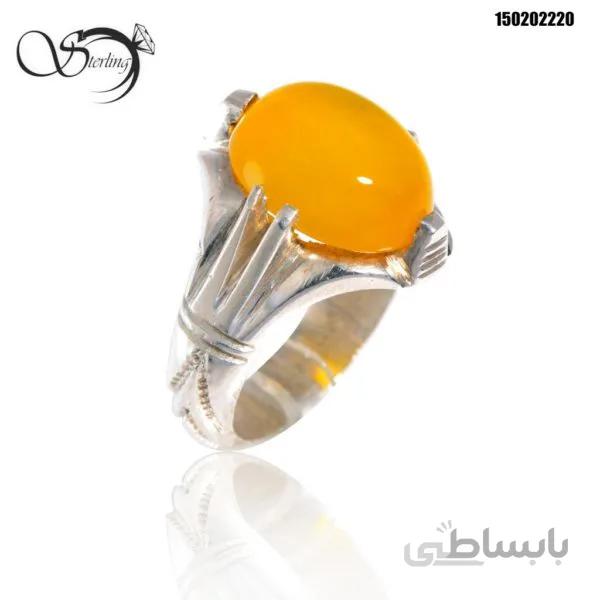 انگشتر چهار چنگ نقره مردانه کد:۱۵۶۴