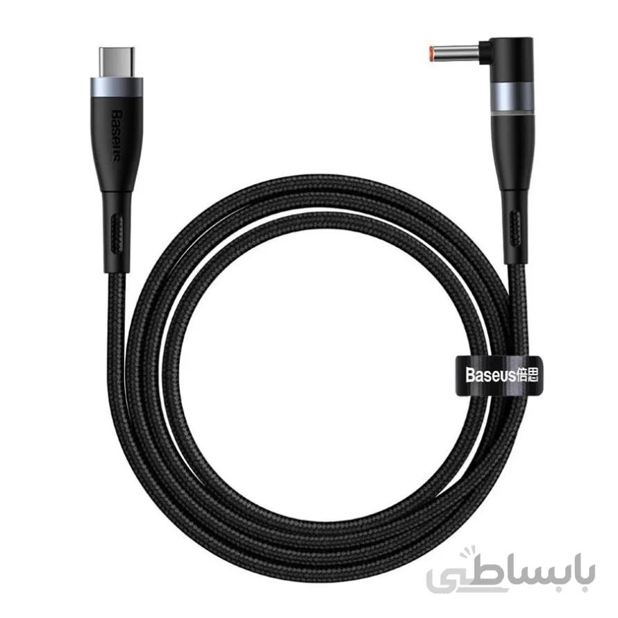 کابل مگنتی شارژر لپ تاپ لنوو بیسوس CATXC-T01 ا Baseus Zinc Lenovo CATXC-T01 2m 100w Type C to DC Magnetic Cable