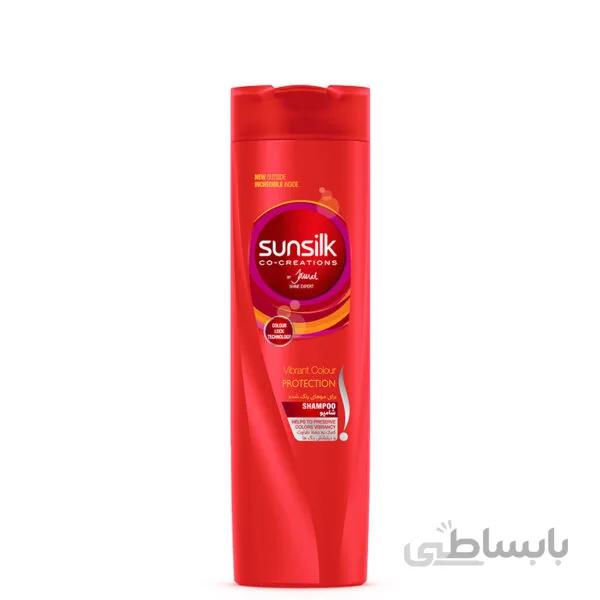 شامپو سان سیلک ۴۰۰ میل مخصوص موهای رنگ شده – حاوی کراتین Sunsilk Colore Vibrante