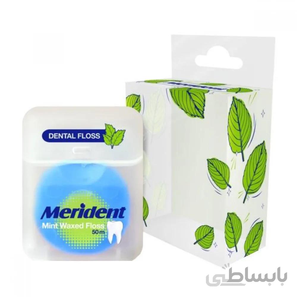 نخ دندان مریدنت Merident مدل Mint Waxed