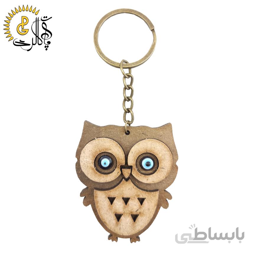سرکلیدی چوبی مدل جغد کد 0637