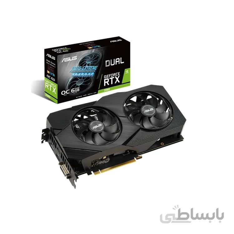 کارت گرافیک ایسوس مدل ASUS Dual GeForce RTX 2060 OC 6GB EVO