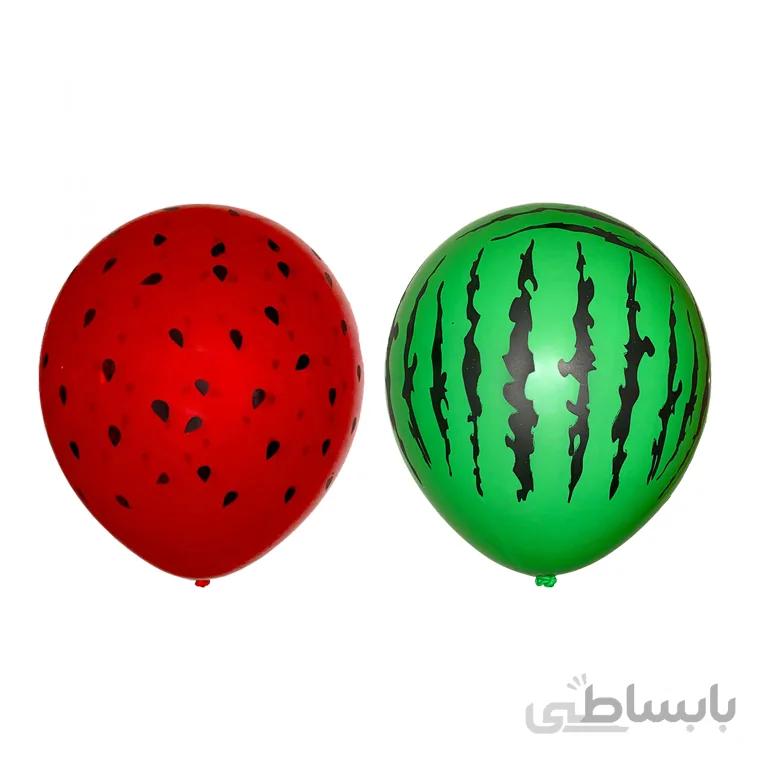 بادکنک لاتکس هندوانه یلدا بسته 10 عددی مدل STY259