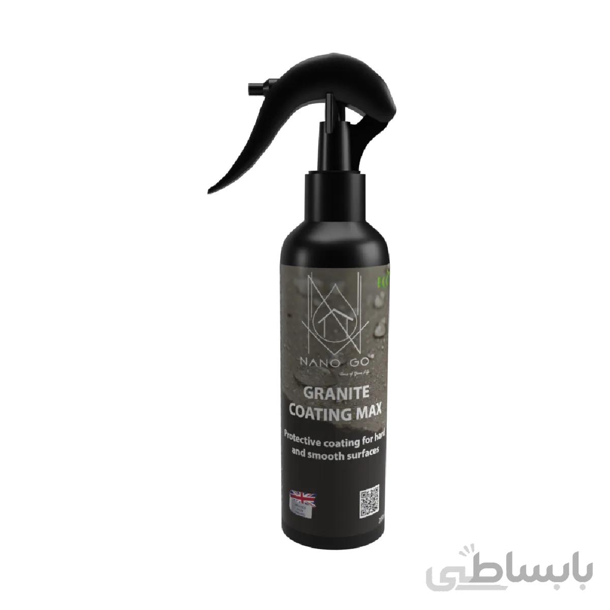اسپری محافظ و ابگریز سطوح ساختمانی نانوگو مدل granite goating max حجم 250 میلی لیتر