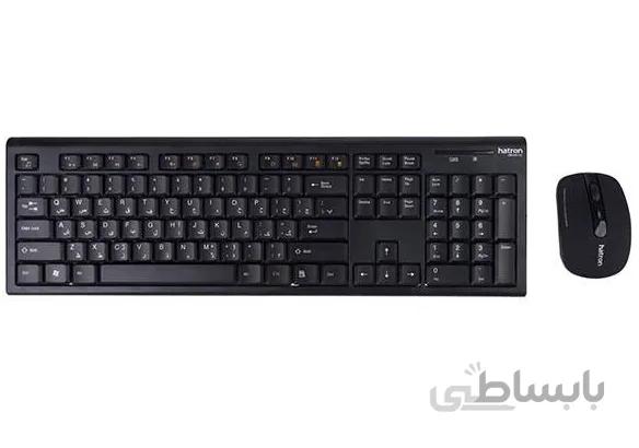 کیبورد و ماوس بی سیم هترون مدل HKCW130 با حروف فارسی ا Hatron HKCW130 Wireless Keyboard And Mouse