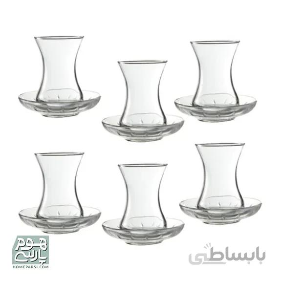 استکان نعلبکی پاشاباغچه سری صحبت کد 96942 بسته 6 عددیاستکان نعلبکی پاشاباغچه سری صحبت کد 96942