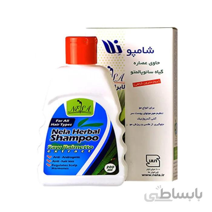 شامپو عصاره سائو پالمتو NELA ا Nela Saw Palmetto Extract Shampoo