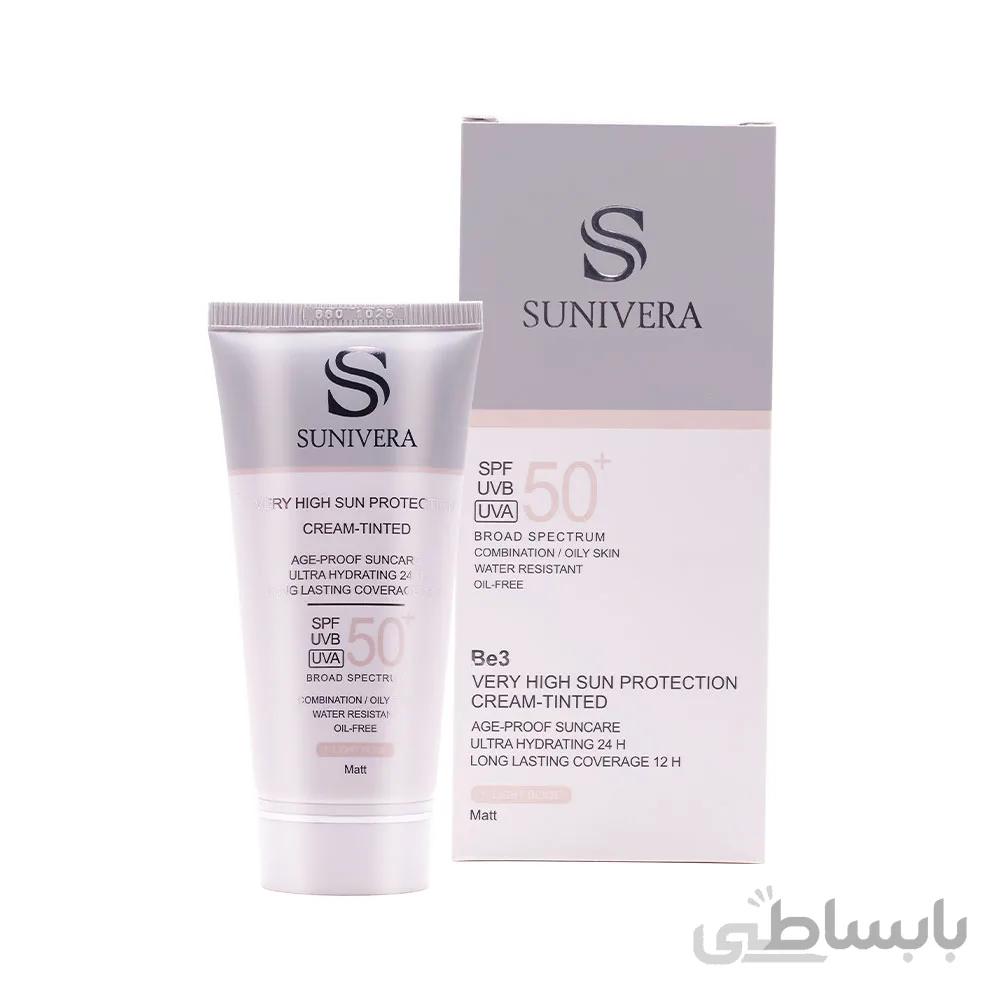 کرم ضد آفتاب سانیورا مدل 01 پوست خشک 50 میلی لیتر (بژ روشن) ا Sunivera 01 Sunscreen Dry Skin 50ml (Light Beige)
