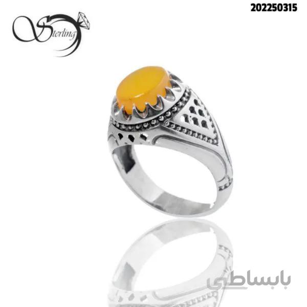 انگشتر شرف الشمس نقره مردانه یکتا کد:۱۸۸۷
