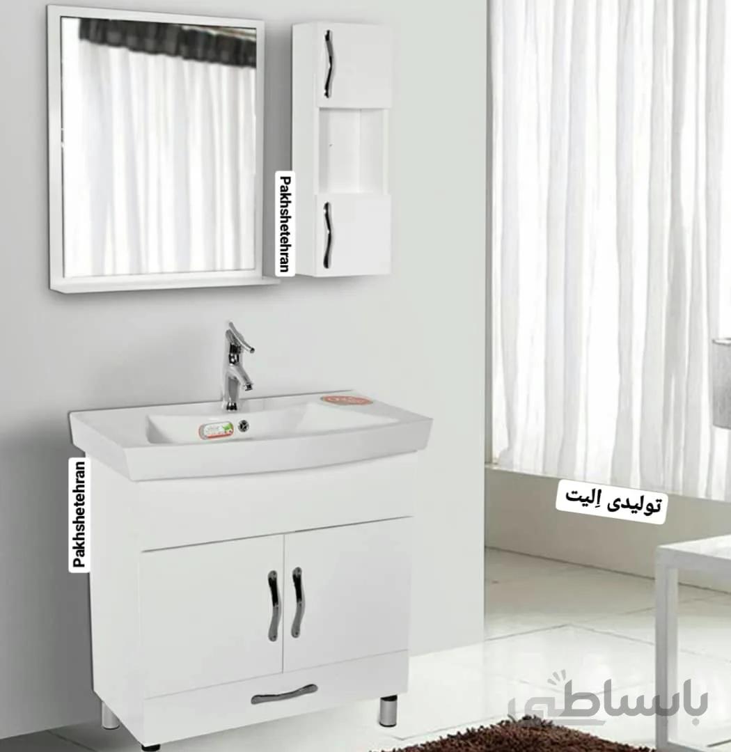 روشویی کابینت دار رومکس زمینی 80 سانت ا روشویی کابینت دار رومکس زمینی 80 سانت