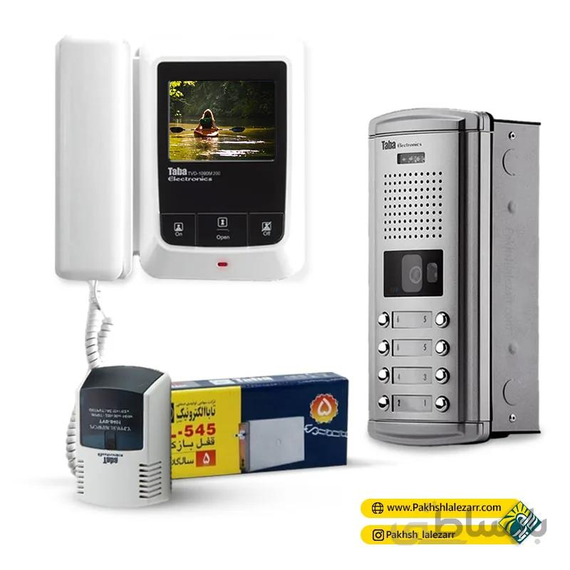 پکیج کامل آیفون تصویری مانیتور 4.3 اینچ مدل 1090 و پنل سپهر تابا الکترونیک