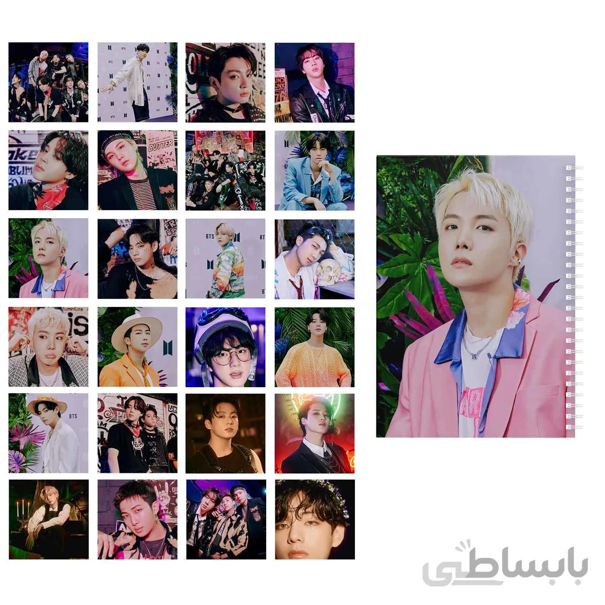 مجموعه 24 عددی فتوکارت BTS 2022 BTS Seasons Greetings به همراه دفتر یادداشت کد 10111231