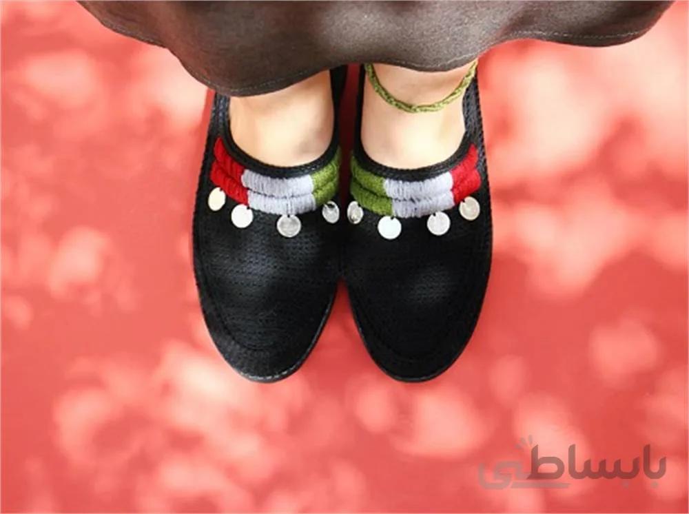 گیوه دست دوز گلدوزی شده کد 21 ا Handmade embroidery sneaker code 21