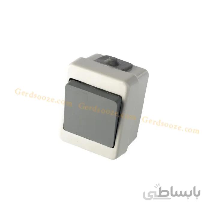 کلید تبدیل بارانی روکار وحدت ا VAHDAT Single pole-IP