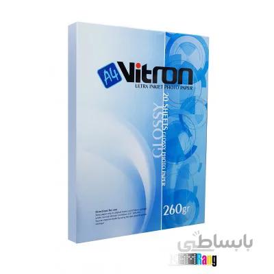 کاغذ گلاسه ویترون سایز A4 وزن 260 گرم 20 برگ