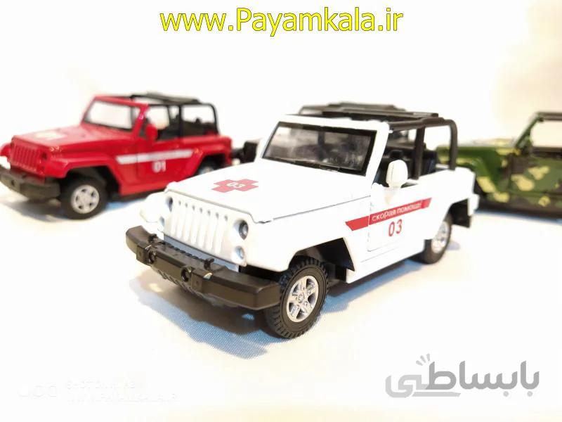 ماشین اسباب بازی جیپ امداد (XU LI) سفید