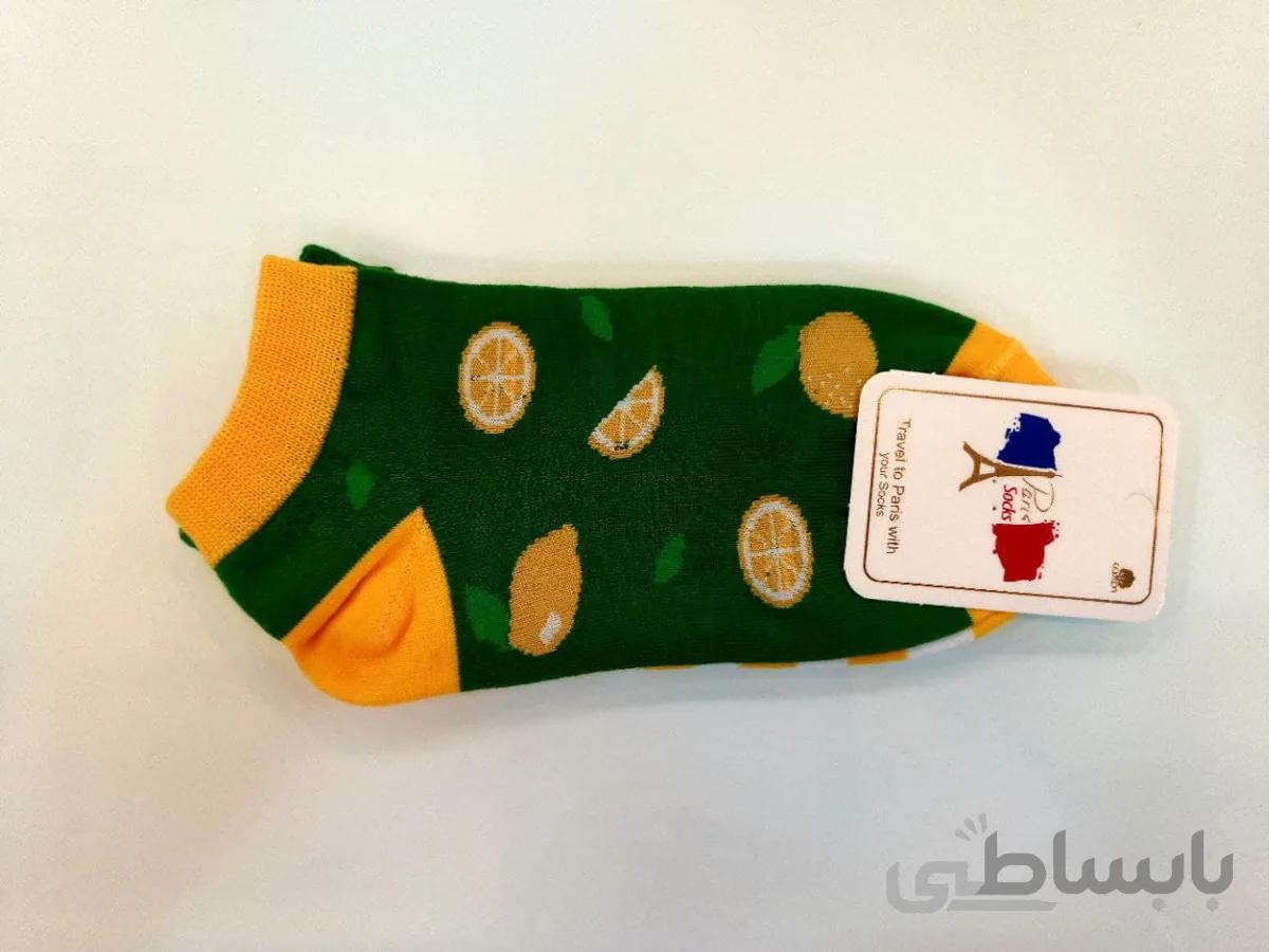 جوراب مچی تا به تا طرح لیمو