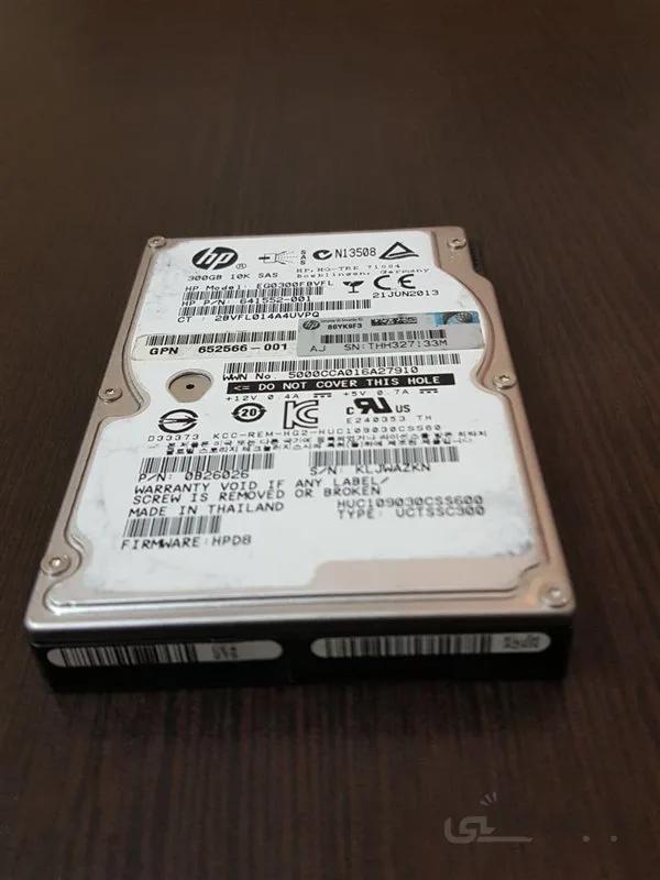 هارد سرور HP server 300-GB 6G 10K DP ENT SFF SAS SC HDD (# 652564-B21)