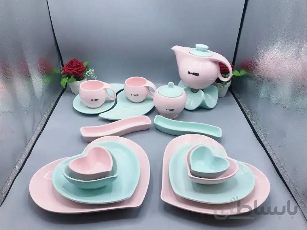 ست صبحانه خوری طرح ریتا 19 پارچه آی سرام