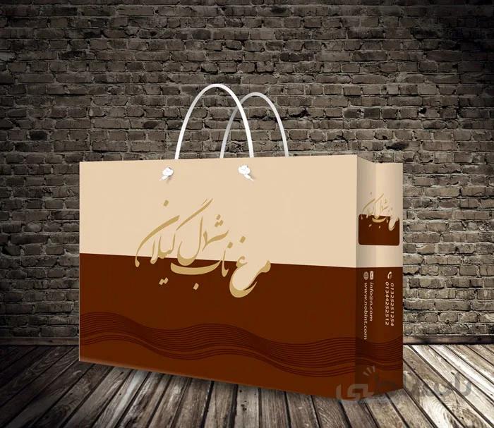طرح ساک دستی کاغذی لایه باز