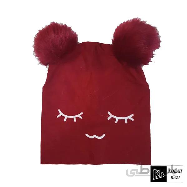 کلاه پارچهای زمستانه بچه گانه مدل tbb73 ا Single textured baby hat tbb73